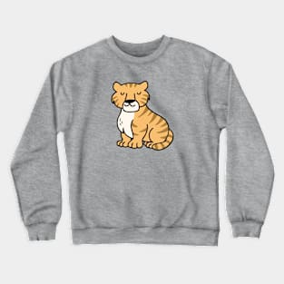 Cute Tiger Doodle Drawing Crewneck Sweatshirt